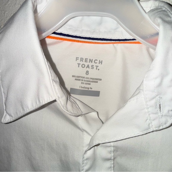 🧡15 for $20🧡 French Toast Boy White Dress Long sleeve button up shirt| size 8 - Picture 7 of 8